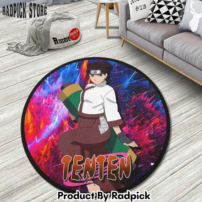 Tenten round rug custom anime circle carpet  rp0001501